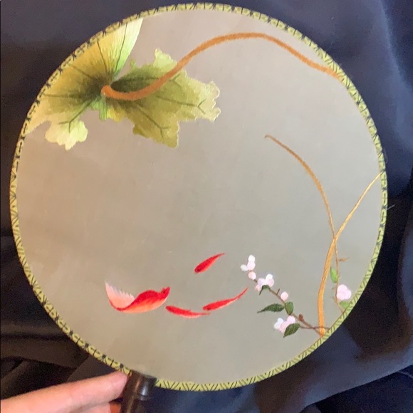 Traditional Chinese mandarin court fan - Picture 1 of 7